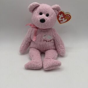 Ty Beanie Baby Its A Girl Pink Bear Plush w Tag Baby Gift Vintage